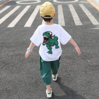 Kids Clothes Sets Boys' Short Sleeve T Shirt + Short Pant Suits Children's Summer Two Piece Suits 4-5 6 7 8 9 10 11 12 Ages