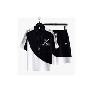 Printed Cotton Combo - Stylish Half-Sleeve Round Neck T-Shirt & Short Pant Set for Men