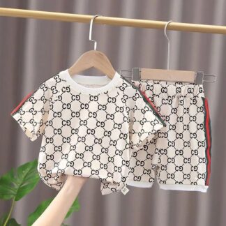 KIDS CASUAL STYLISH EXCLUSIVE DRESS SET (T-SHIRT & HALF PANT)