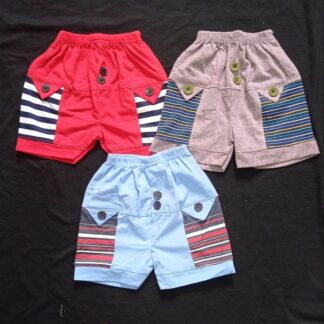 Half pant for baby boy 3 pieces combo Multicolour