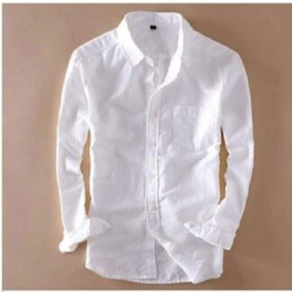 Men'S Full Sleeve White  Formal Shirt White - Formal Shirt For Men
