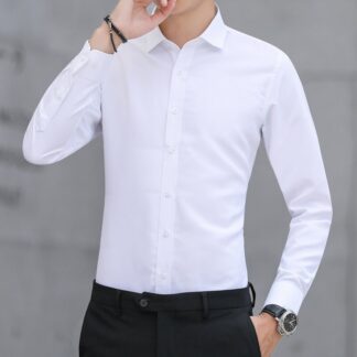 Men's Stylish & Fashionable Long Sleeve White Color Formal Shirt