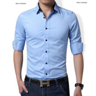 Sky Blue Long Sleeve Formal Shirt For Men - Formal Shirt For Men