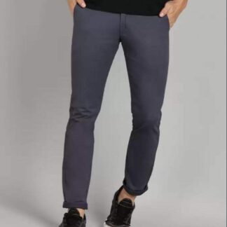 Men's Narrow Formal Official Dark Ash Gabardine Pant