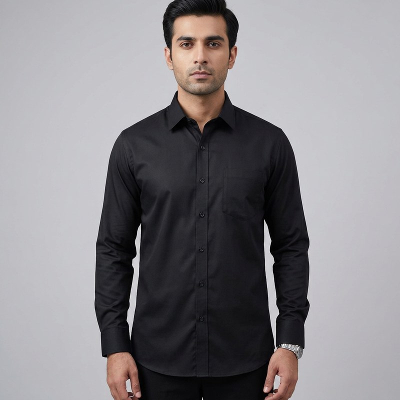 Stylish & Fashionable Trendy Cotton Long Sleeve Formal Shirt For Men