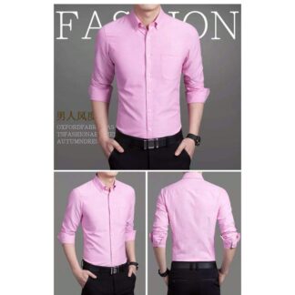 Fashionable Pink Formal Shirt for men