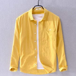 Stylish Regular Slim Fit  Cotton Long Sleeve Formal Shirt For Men