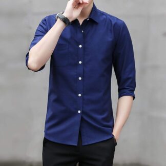 Men'S Smart Looking & Fashionable Trendy Cotton Long Sleeve Formal Shirt - Formal Shirt For Men