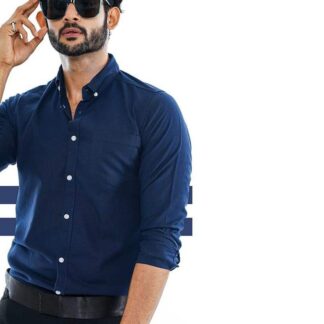 Navy Blue   Formal Shirt For Men - Formal Shirt For Men