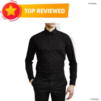 Cotton formal Shirt for Men - Black