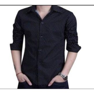 Black Ball Printed Formal Shirt for Men