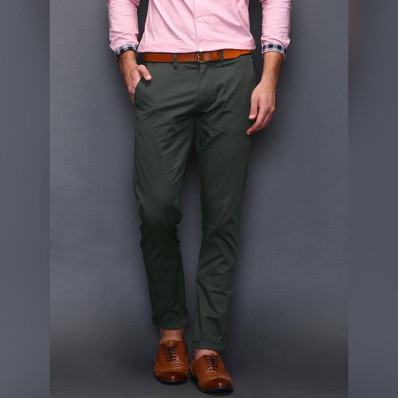 Exclusive And Latest Designs Olive Slim Fit Twill Gabardine Pant For Men - Formal Pant - প্যান্ট ছেলেদের