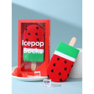 A pair of unique watermelon personalized patterns for men and women, gift socks for friends on Halloween, all season collection