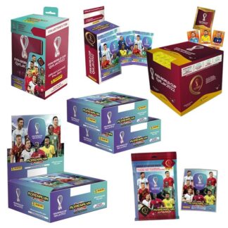 【Seasonal Sale】 2022 Panini Football Star Cards Box Qatar Cup Soccer Star Collection Messi Ronaldo Footballer Limited Fan Cards Box Set