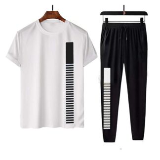Exclusive Summer Vibes - Summer Collection T-shirt and Full Pant For Men - Round Neck - Short Sleeve - Embrace the Season in Style
