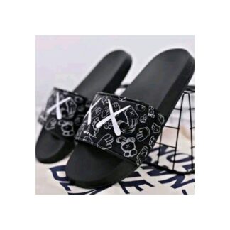 Indispensable-Quality And Durability-Stylish Black And White Color EA7 Slide Slipper Sandal For Men-New Collection Slipper For Summer Season M25