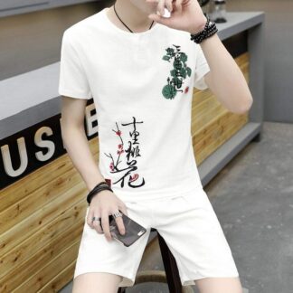 Casual Men's T-Shirt - White - Half Sleeve Round Neck - Comfortable to Wear in Summer Season