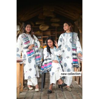 New 𝐃𝐢𝐠𝐢𝐭𝐚𝐥 𝐩𝐫𝐢𝐧𝐭 3 𝐩𝐢𝐜𝐞𝐬 100% High Quality For Women Comfortable for All Seasons And Occasions For Women & Girl Collection