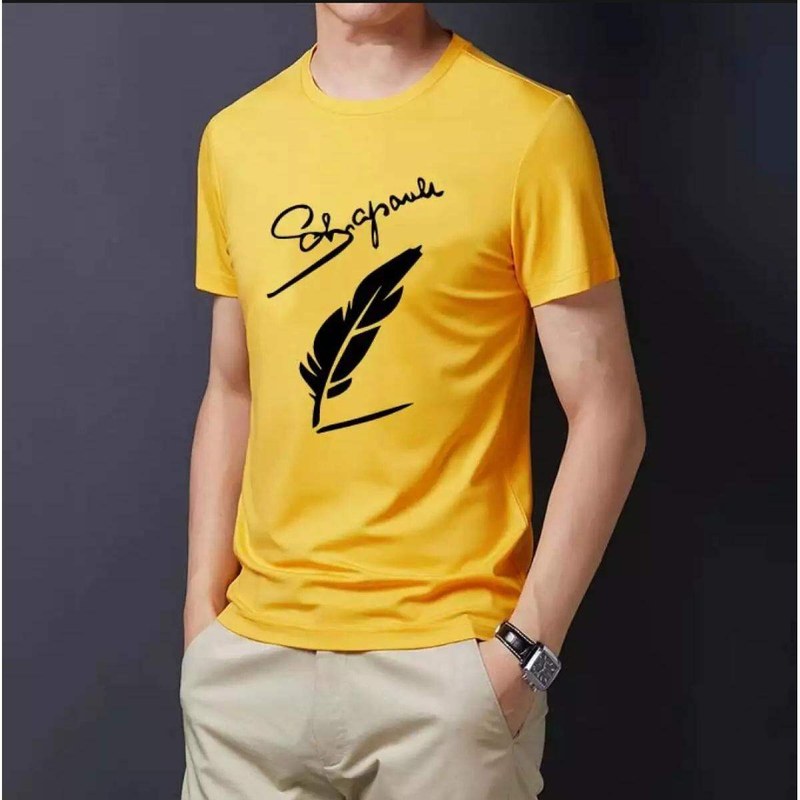 Casual Men's T-Shirt - Red & White - Half Sleeve Round Neck - Comfortable to Wear in Summer Season