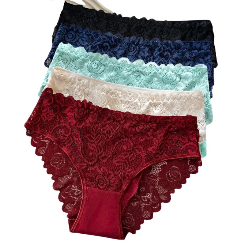Full Cotton Panties For Girls and Women 3 Pieces All Season 100% Cotton Casual Multi-Color Underwear