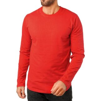 Solid Color Full Sleeve Round Neck Comfortable Tshirt For Winter Season - T Shirt For Man - T Sirt