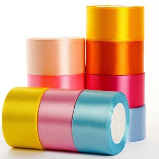 22meters/roll 4cm Satin Ribbon Wholesale Fabric Tape for Crafts Gift Satin Ribbon for Bows Artificial DIY Apparel for Sewing