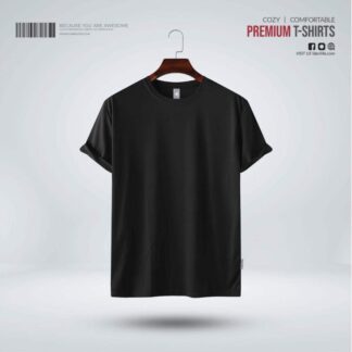Fabrilife Men's Premium Blank T-Shirt - Black