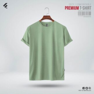 Fabrilife Mens Premium Blank T-shirt - Ice berg Green