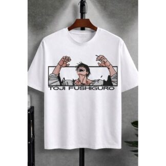 Toji Fushiguro Graphic Anime White T-Shirt