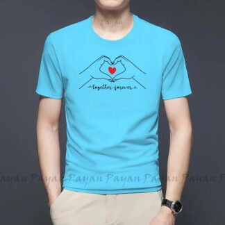 Beautiful and Peaceful Love Printed Casual T-Shirt For Man - A Round Neck Casual Wear Reflecting Your Cultural Identity