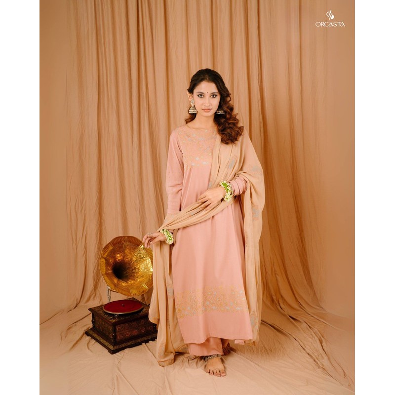 NOYONTARA Hand Block Premium Women’s 3 Piece Salwar Kameez