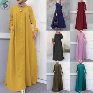Women’s Elegant Maxi Dress – Modest Fashion Abaya Style