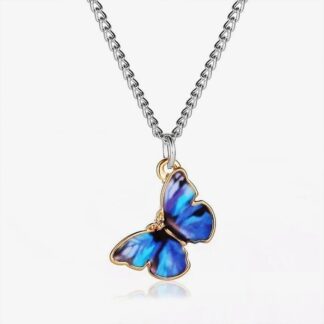 Butterfly Chain Pendant Necklace For Women - 44CM