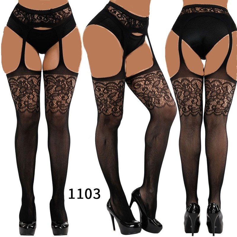 Estanla 1103 1108 1113 1 Pair Stylish Women Lace Fishing Fence Net Leggings Thigh High Long Socks Silk Stockings