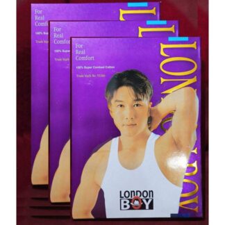 3 Pcs Set London Boy Mens Cotton Vest Single Pack Cotton Sando Ganji