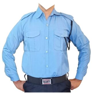 Security Guard Uniform Full Set – Premium Blue Shirt & Black Pant for Men | Comfortable & Durable Workwear for Guards, Watchmen & Industrial Security Staff