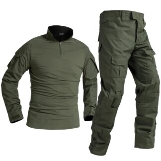Green  Suits Outdoor Uniform Men Clothing Training Suit Hunting Shirts Cargo Pants Paintball Mens Sets Wear Resistant