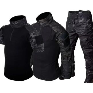 Men  Uniform Training Suit Camo Hunting Airsoft Suits Clothes Combat Shirts+Cargo Pants Paintball Sets Hiking Hunting