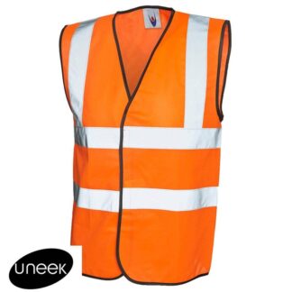 Reflective Safety Vest //High Visibility Safety Vest For Worker - Free size (Orange)
