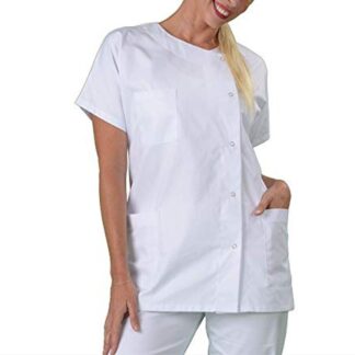 Women's Nurse Scrub Top White Medical Clothing Uniform Scrubs Set Uniformes Clinicos Workwear Beautician Nursing Suits