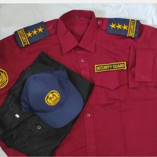 security Guard Dress - Security Guard Uniform Full Set - Security Guard Pant, Shirt, Cap, Belt , Epulet Full Set
