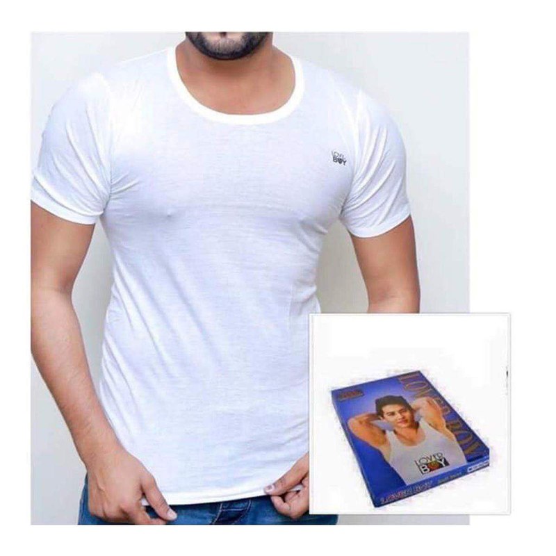 London Boy Mens Vest With Sleeve Sandos Ganji Single Pack 100% Cotton Sandos Ganji
