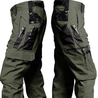 New  Work Pants Men Outdoor Cargo Trousers Multi-pocket Waterproof Pant Autumn Spring Outdoor Workwear Hiking Trousers