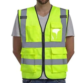 04 Pocket (চারটি পকেট যুক্ত) High visibility Safety Vest ( সেফটি ভেস্ট) for Construction work, Industrial work, Garments Work and and dark place.