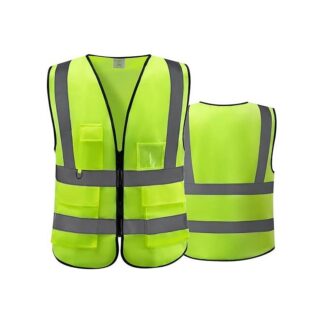 High Visibile Safety Vest For Construction Roadside Work, Traffic Control, Cycling & Outdoor Activities