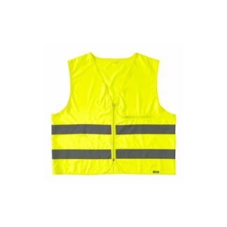 Safety Vest 1 Piece Reflective High Visibility Fluorescent Outdoor Safety Clothing waistcoat safety Vest Ventilate Vest